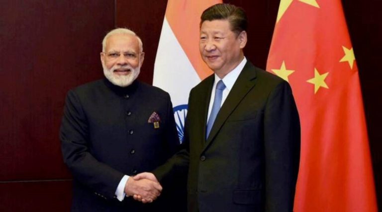 Modi with Xi.