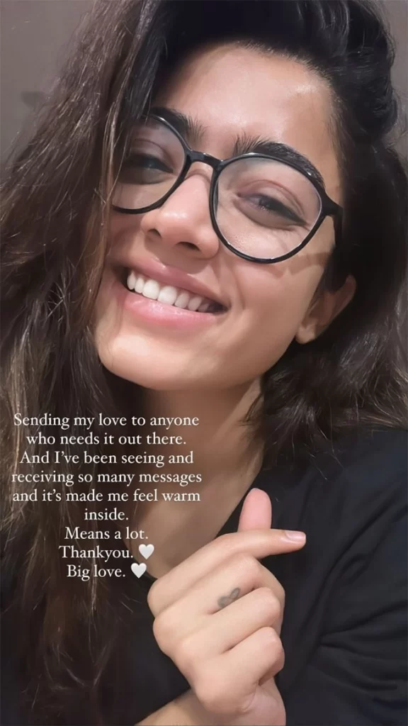 <strong>Rashmika Mandanna Sends Love To Fans Who Sent Her Messages After Her Post On Getting "Hate" Online</strong>