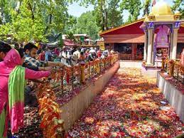 devotees performing pooja