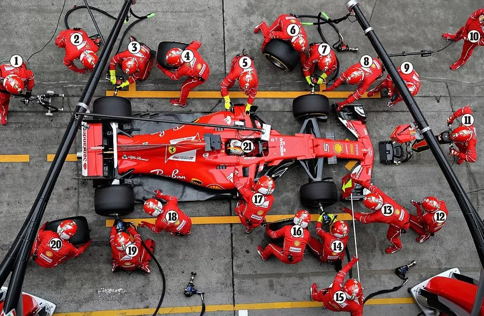 Formula 1-pit stop