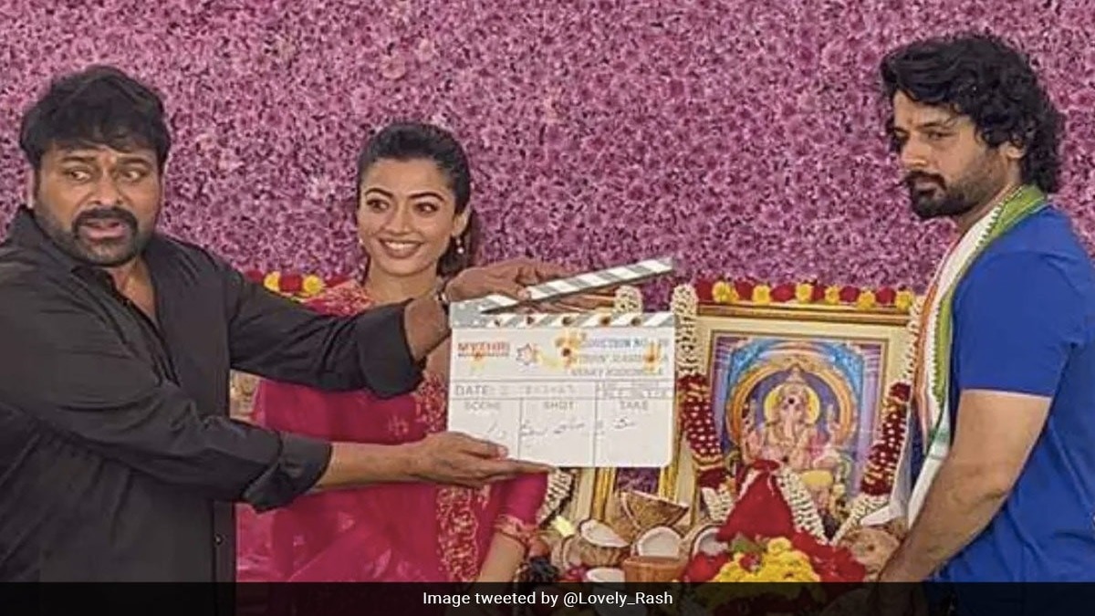 <strong>Chiranjeevi Gives First Clap To Rashmika Mandanna And Nithiin's New Film</strong>