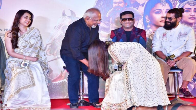 Aishwarya Rai Bachchan Touches Mani Ratnam's Feet At Ponniyin Selvan 2 Event - Aww