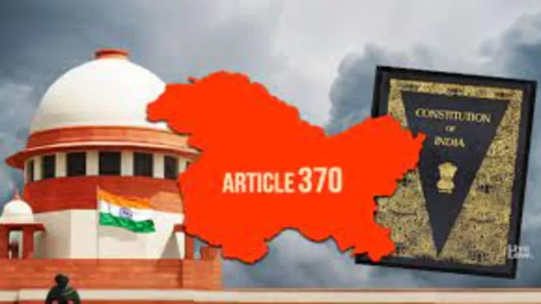 "Supreme Court to Revisit Article 370: Implications for Jammu and Kashmir"