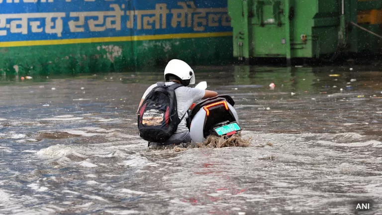 "Record-Breaking Rainfall Ravages Northern India: Updates and Impacts"