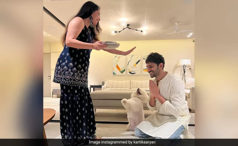 Kartik Aaryan's Adorable Raksha Bandhan Moment with Sister and Pet Dog Katori