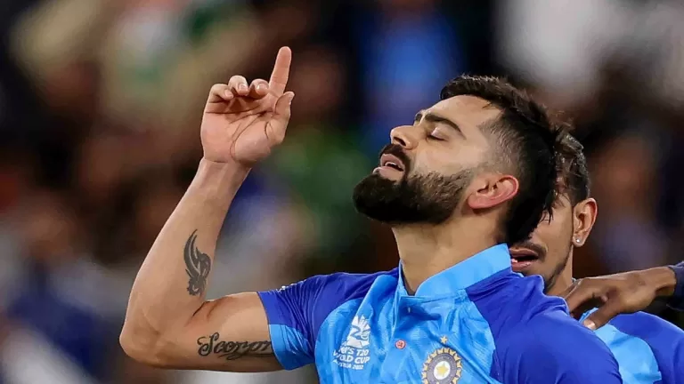 "Kohli's Brilliance Secures India's Unbeaten Streak in Thrilling ICC World Cup Clash"