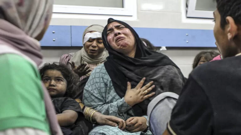 "Tragic Hospital Strike in Gaza Sparks Global Outrage"