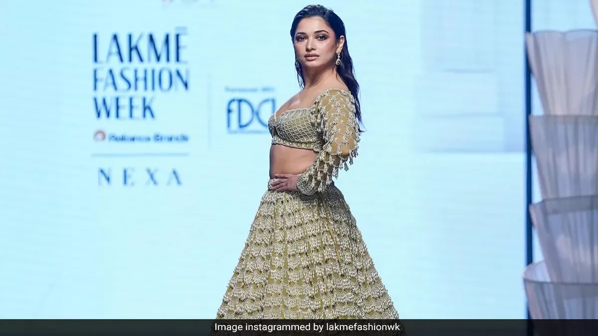 "Tamannaah Shines as Showstopper at Lakme Fashion Week: A Glimpse into Her Glamorous World"