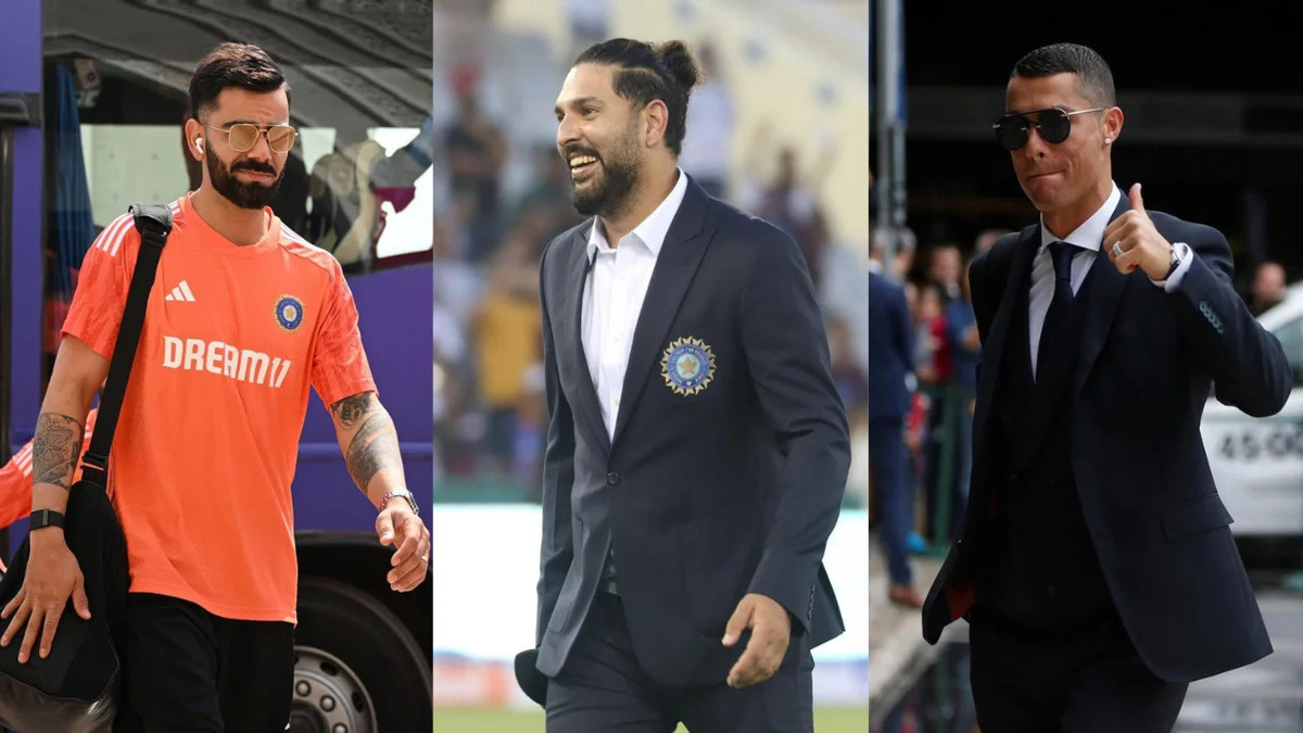 "Banter on the Pitch: Yuvraj Singh Playfully Roasts Virat Kohli's Football Skills 🏏⚽"