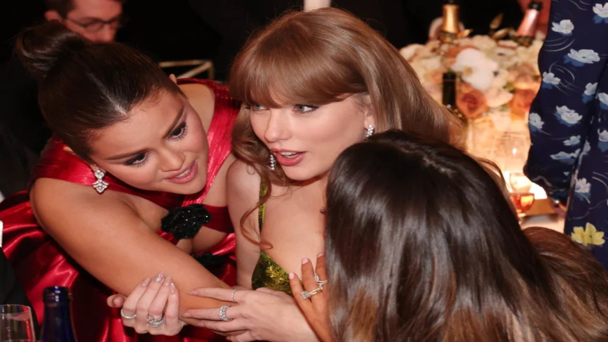 Unveiling Golden Globes Mystery: Selena Gomez and Taylor Swift's Whispers Break the Internet! 🤔✨
