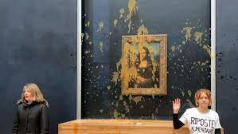 "Environmental Activists Target Mona Lisa with Soup: Louvre Museum Takes Action"