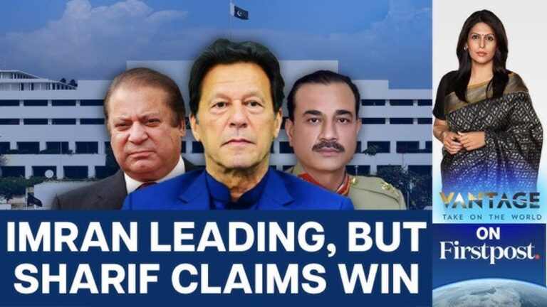 "Political Turmoil in Pakistan: Sharif vs. Khan Amidst Election Chaos"