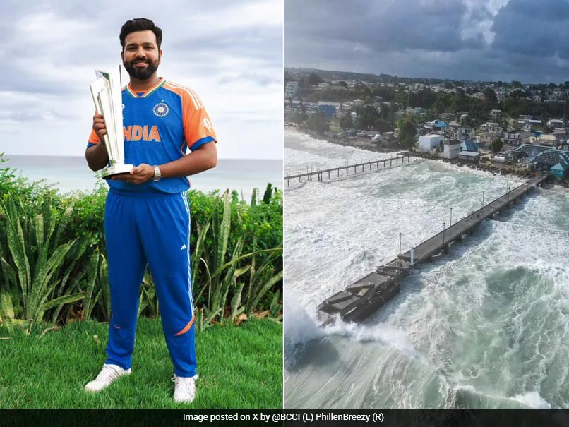 "Team India Stranded in Barbados Amid Hurricane Threat, Awaiting Safe Return Home"