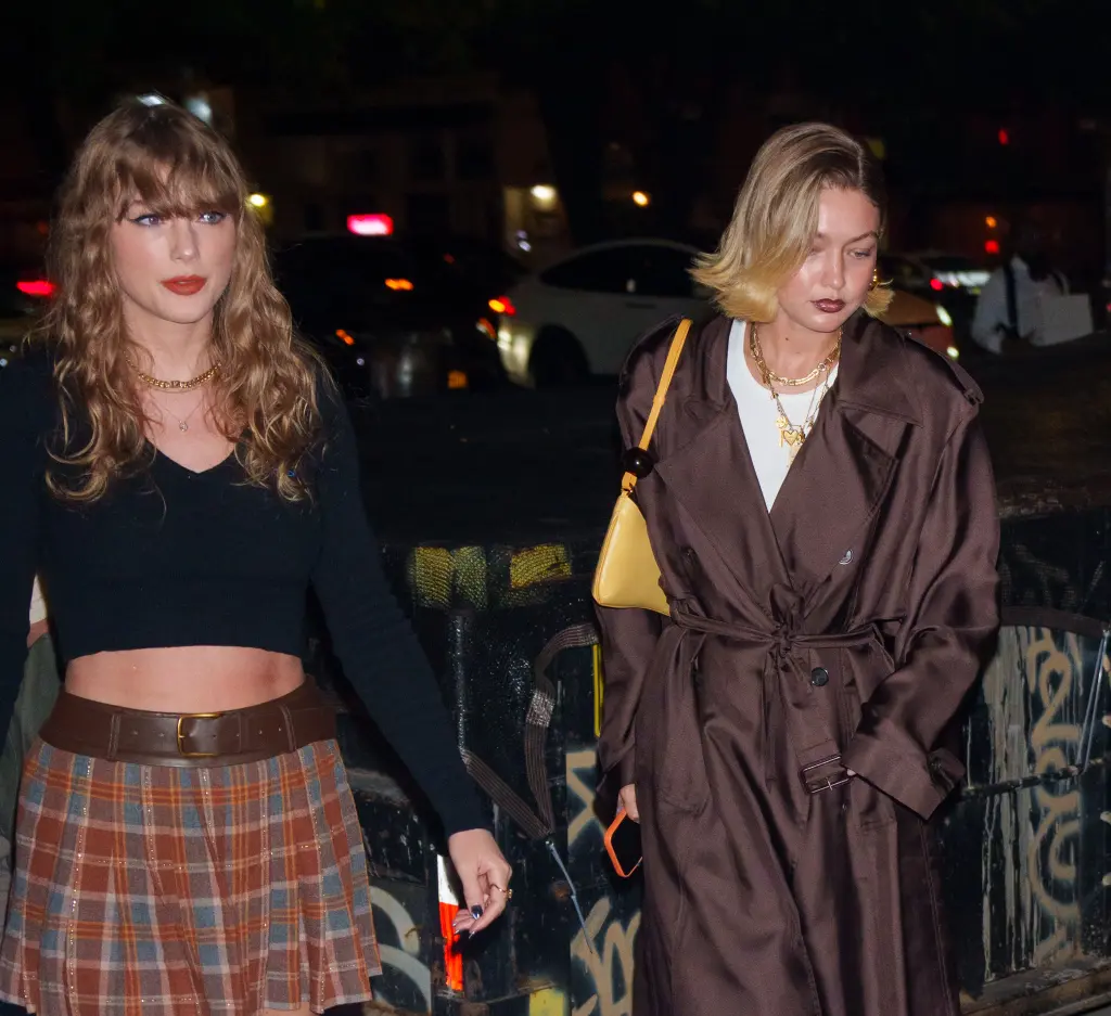 "Taylor Swift and Gigi Hadid Wow in Coordinated Fall Looks During NYC Girls’ Night Out"