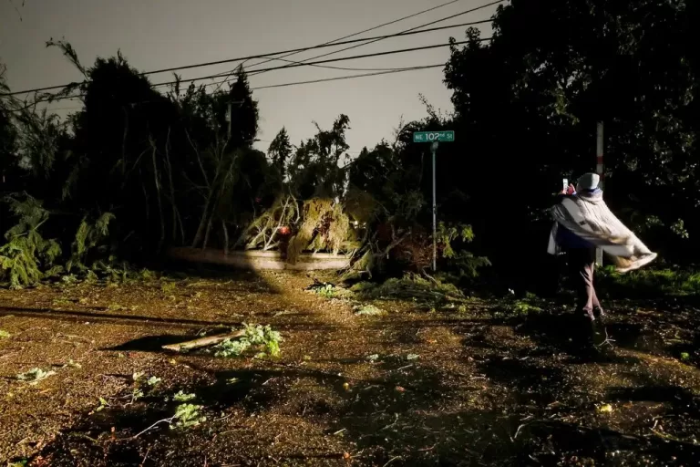 Devastating Storm Wreaks Havoc Across the West Coast: Power Outages, Fatality, and Flood Threats Loom.