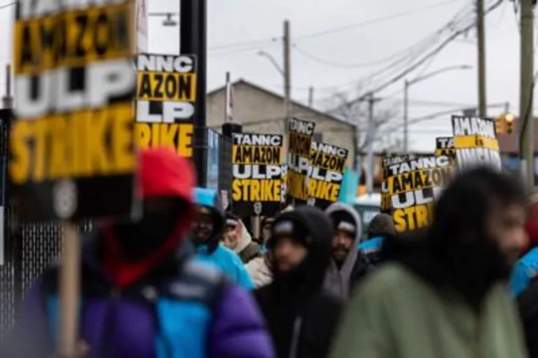 "Teamsters Strike Escalates: Staten Island Amazon Workers Join Walkout!"