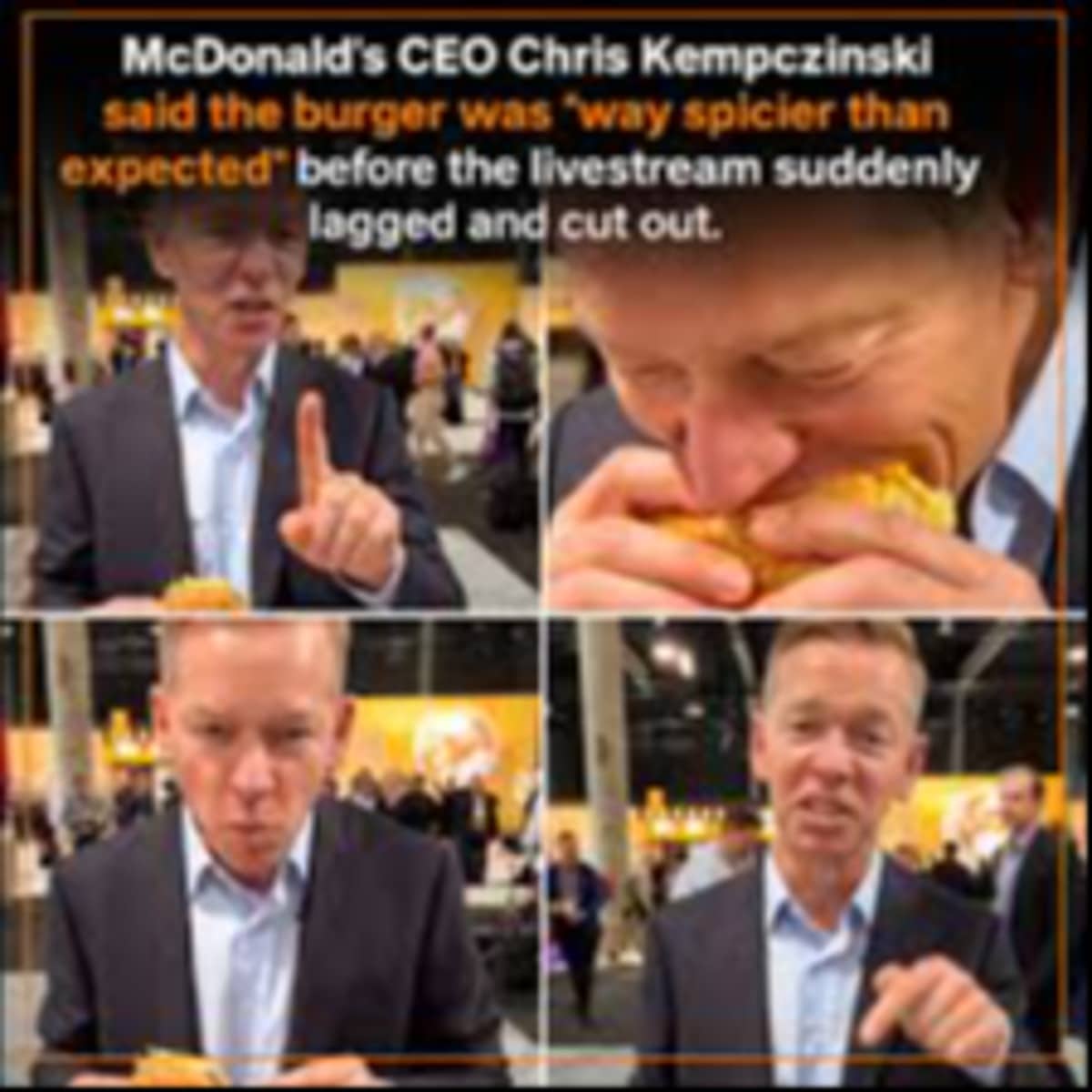 Why McDonald’s CEO Chris Kempczinski’s “Tiny Burger Bite” Went Viral — And His Surprising Explanation Why McDonald’s CEO Chris Kempczinski’s “Tiny Burger Bite” Went Viral — And His Surprising Explanation