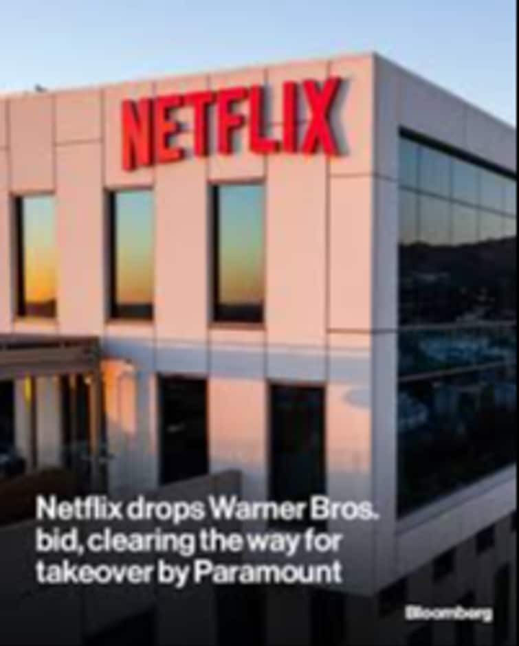 Netflix Drops Warner Bros Bid as Paramount Skydance Moves Closer to Historic Hollywood Takeover Netflix Drops Warner Bros Bid as Paramount Skydance Moves Closer to Historic Hollywood Takeover