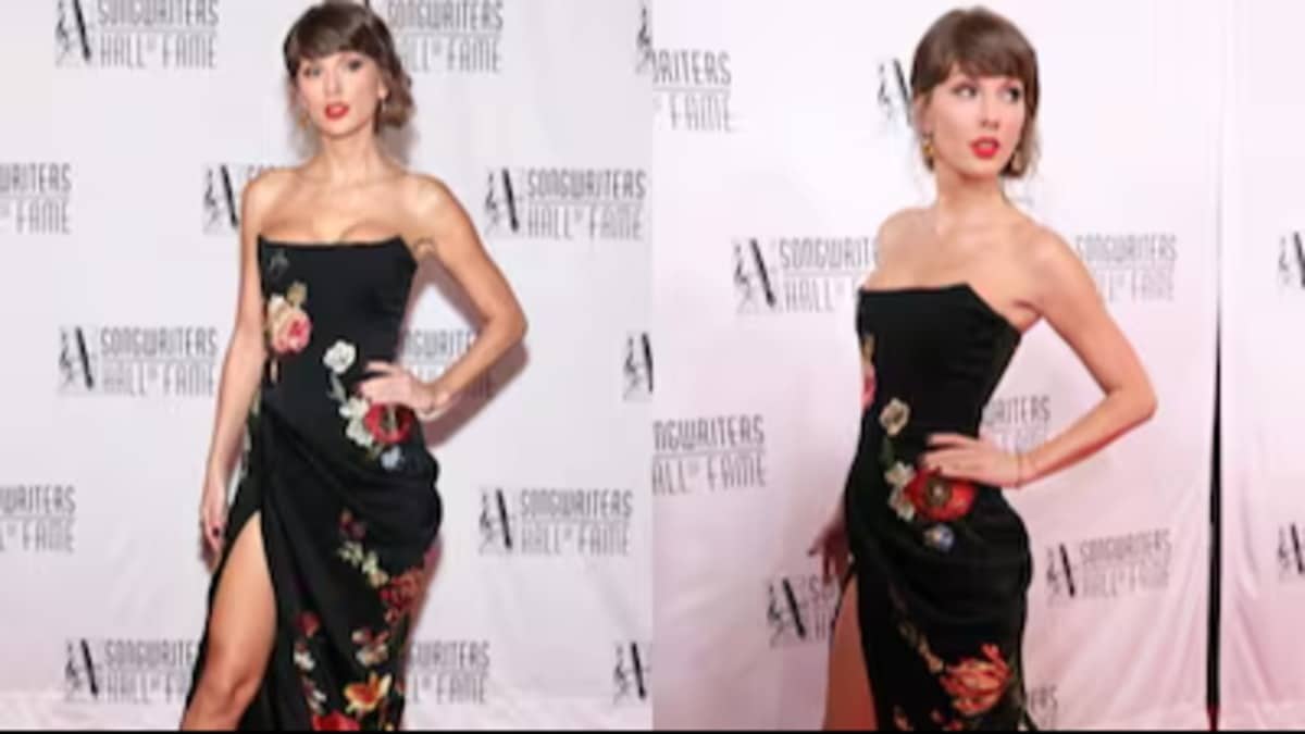 Taylor Swift Stuns in Floral Givenchy Gown at Songwriters Hall of Fame 2026 Taylor Swift Stuns in Floral Givenchy Gown at Songwriters Hall of Fame 2026